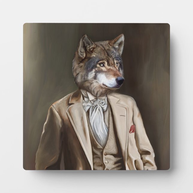 Noble Beasts - Dandy Wolf Fotoplatte (Vorderseite)