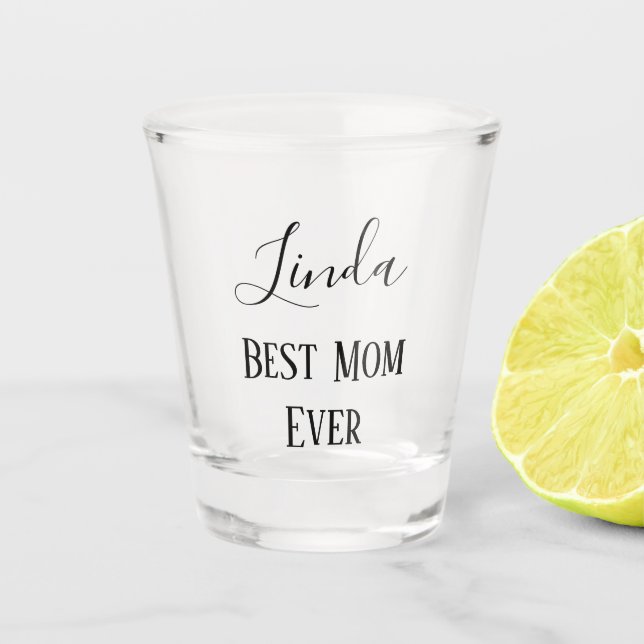 Noble beste Mama überhaupt Schnapsglas (Vorderseite)