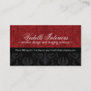 Noble Damast-Designer-Visitenkarte Visitenkarte
