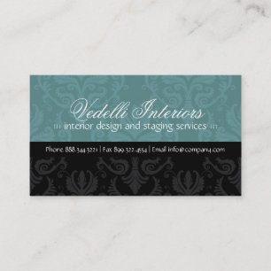 Noble Damast-Designer-Visitenkarte Visitenkarte