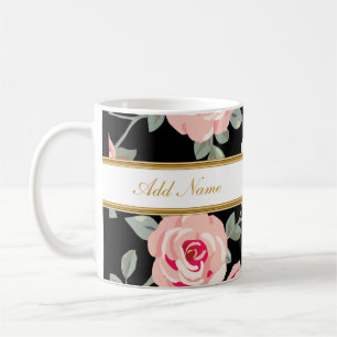 Noble Flora-Monogramm-Kaffee-Tassen Kaffeetasse