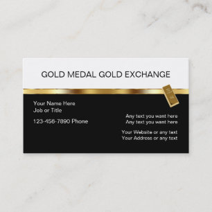 Noble Gold-Investitions-Visitenkarten Visitenkarte