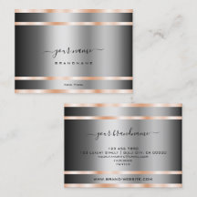 Noble Graphite Silver Schimmery Rose Golden Lines