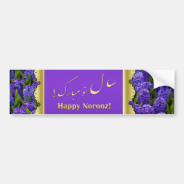 Noble Happy Norooz Hyacinths - Autoaufkleber