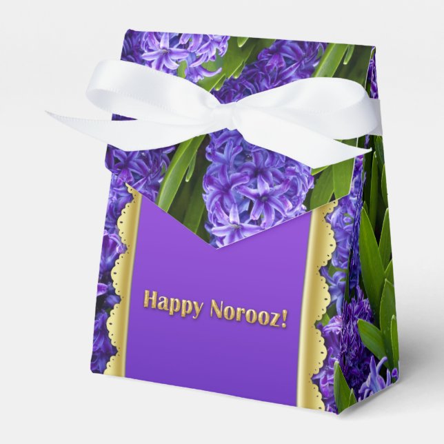 Noble Happy Norooz Hyacinths - Gefälligkeitsbox Ze Geschenkschachtel (Vorderseite)