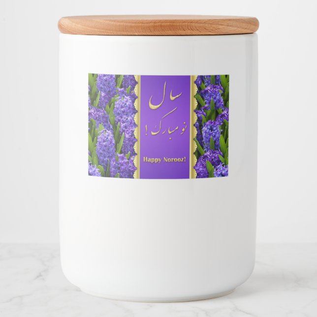 Noble Happy Norooz Hyacinths - Lebensmittelkennzei Lebensmitteletikett (Vorderseite)