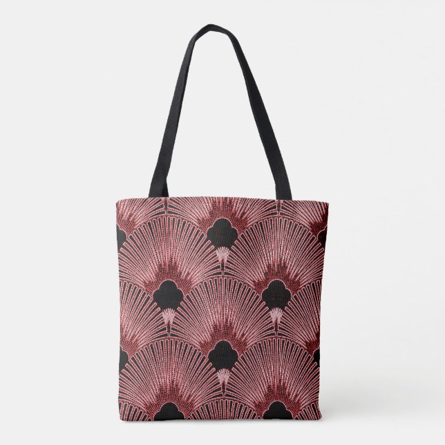 Noble Kunst-Deko-Fan-Entwurfs-Taschen-Tasche Tasche (Rückseite)