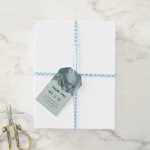 Noble Marmorhochzeit danken Ihnen Geschenkanhänger