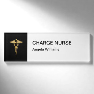 Noble medizinische Gebührn-Krankenschwester Namenschild