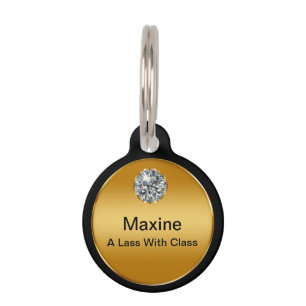 Noble Monogramm-Erkennungsmarke Tiernamensmarke