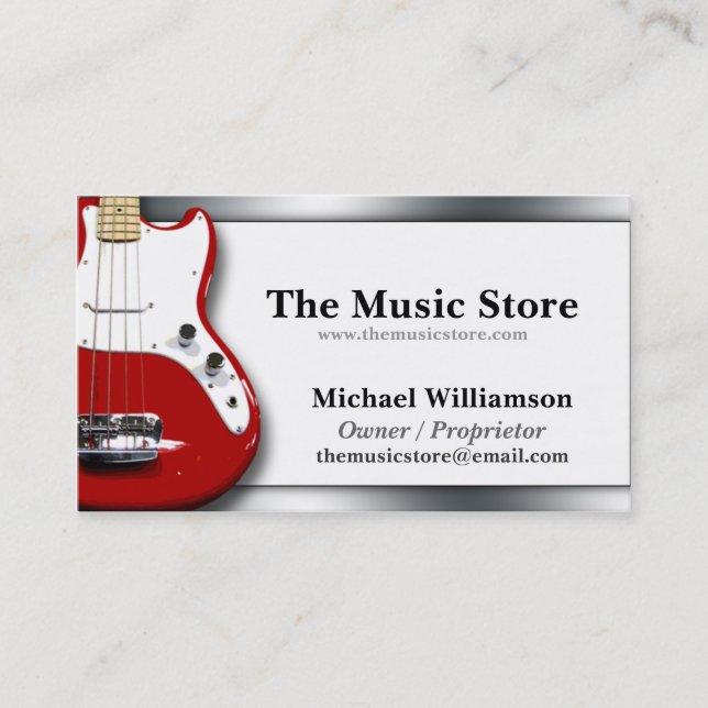 Noble Music Store-Visitenkarten Visitenkarte (Vorderseite)