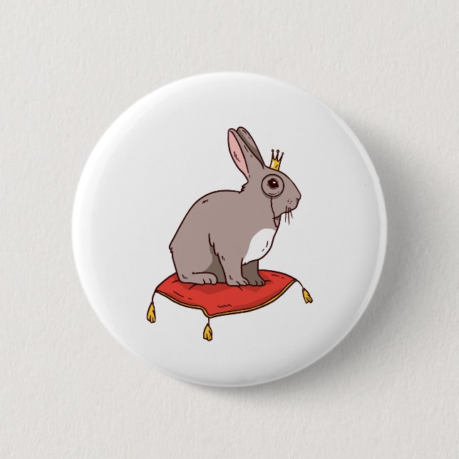 Noble Rabbit Button (Vorderseite)