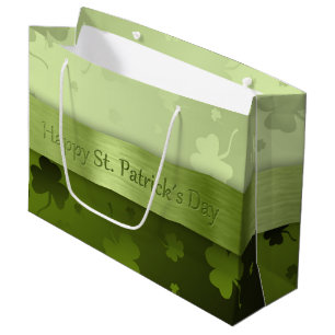 Noble St. Patrick's Day Shamrock Grand sac cadeau