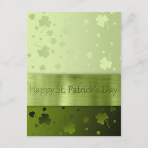 Noble St. Patrick's Day Shamrocks - Carte postale