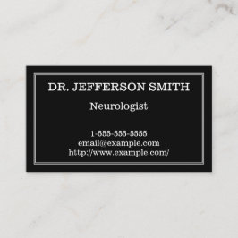 Noble u. minimale Neurologe-Visitenkarte Visitenkarte