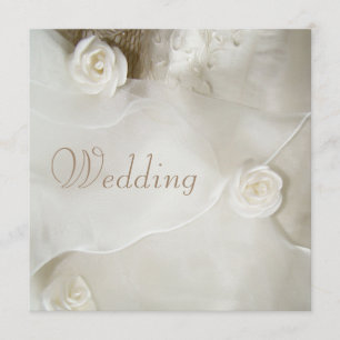 Noble Vintage Hochzeits-Kleiderhochzeit Einladung