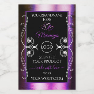 Noble violet noir Produit Diamants Étiquettes Ajou