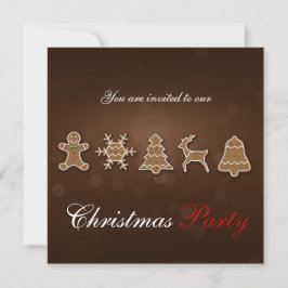 Noble Weihnachtsgebäck Einladung