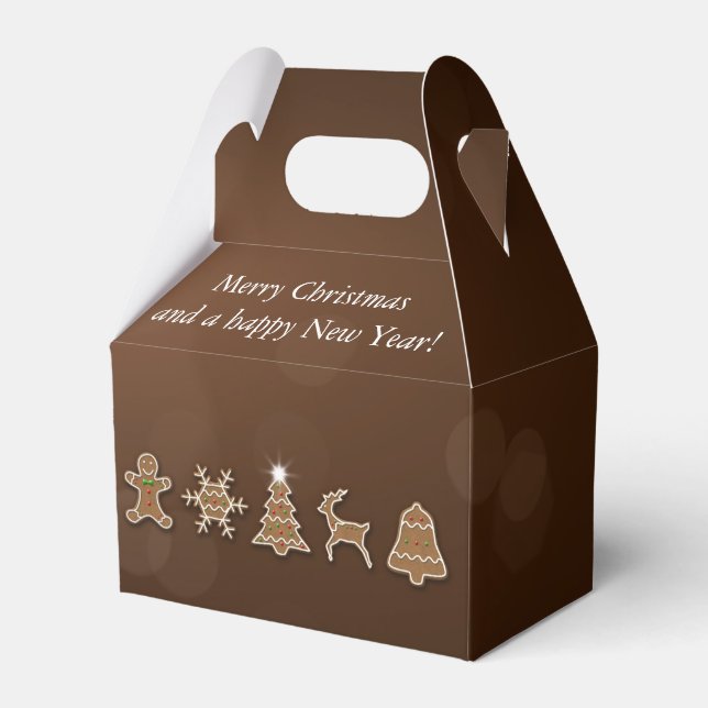 Noble Weihnachtsgebäck Geschenkschachtel (Vorderseite)
