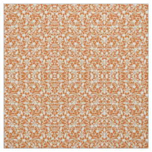 Nobler Blumendamast gebranntes orange Muster Stoff