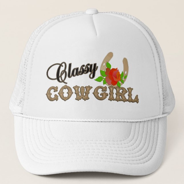 Nobler Cowgirl-Kappen-Hut Truckerkappe (Vorderseite)