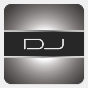 Nobler DJ-Aufkleber Quadratischer Aufkleber