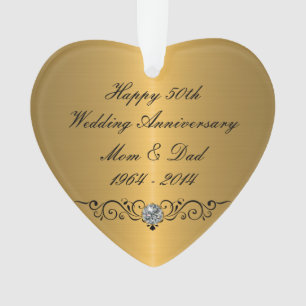 Nobler Hochzeitstag Ornament