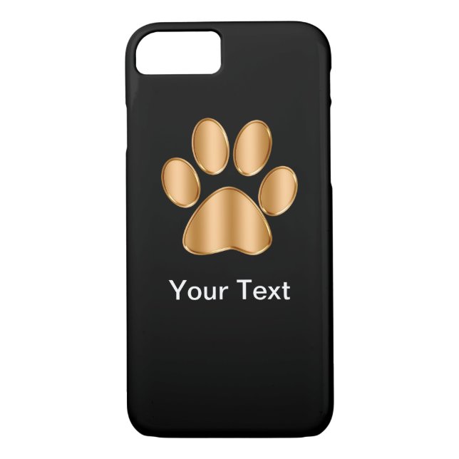 Nobler Hundetatzen-Druck Case-Mate iPhone Hülle (Rückseite)