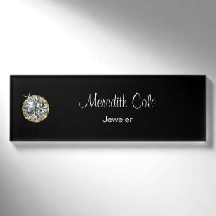 Nobler Juweliergeschäft-Juwelier Namenschild