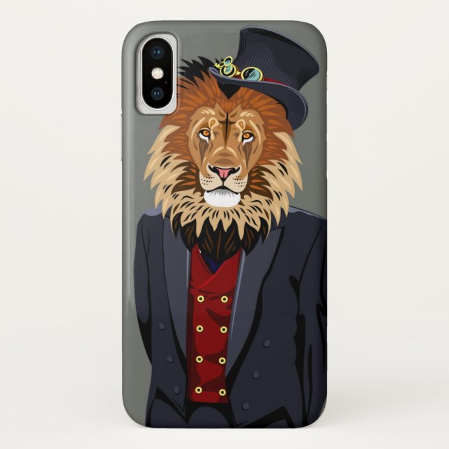 Nobler Löwe Case-Mate iPhone Hülle (Rückseite)