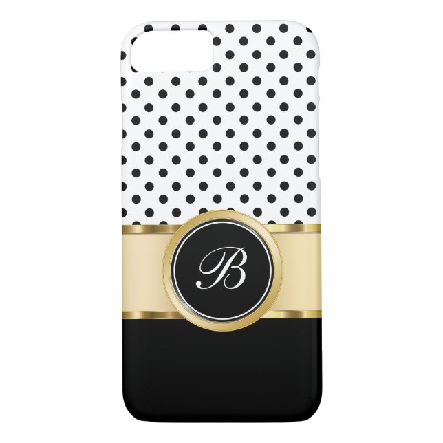 Nobler Monogramm iPhone 7 Fall Case-Mate iPhone Hülle (Rückseite)