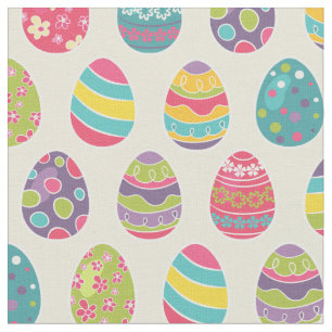 Nobler Retro Osterei-glücklicher Ostern-Tag Stoff