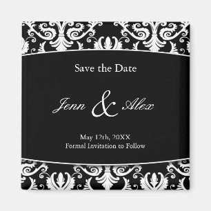 Nobler Save the Date Wedding Magnet
