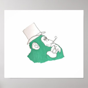 Nobler Schimpanse Poster