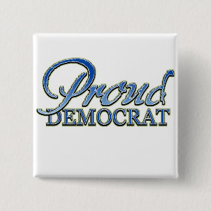 Nobler stolzer Demokrat Button