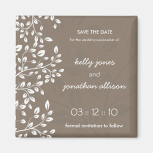 Nobler und eleganter Save the Date Wedding Magnet