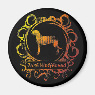 Nobler verwitterter irischer Wolfhound Magnet