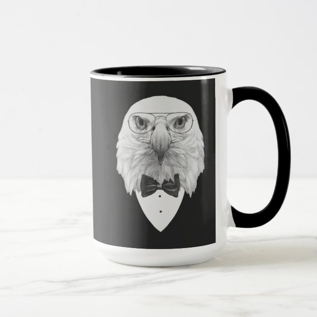 Nobles Eagle-Porträt Tasse (Rechts)