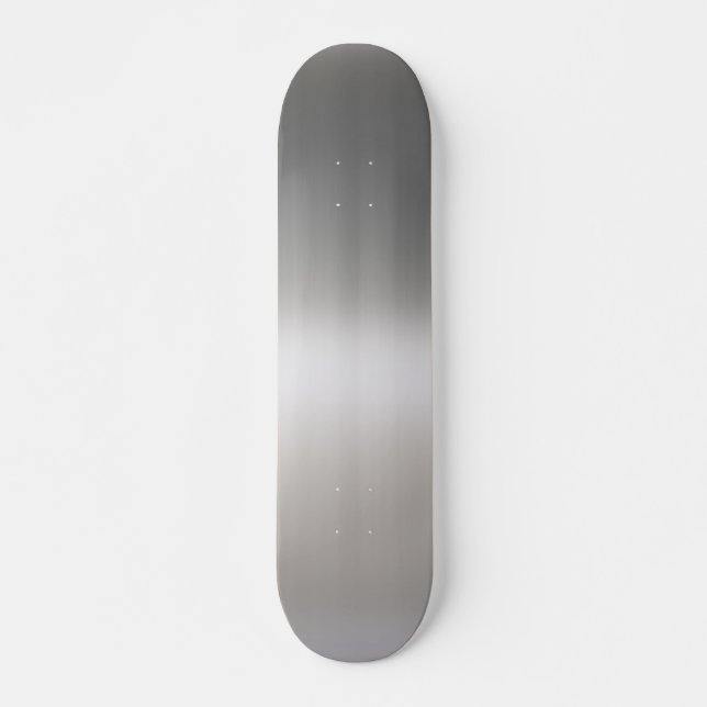 Nobles gebürstetes Aluminium Skateboard (Vorne)
