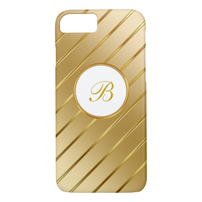 Nobles Goldmonogramm Case-Mate iPhone Hülle (Rückseite)