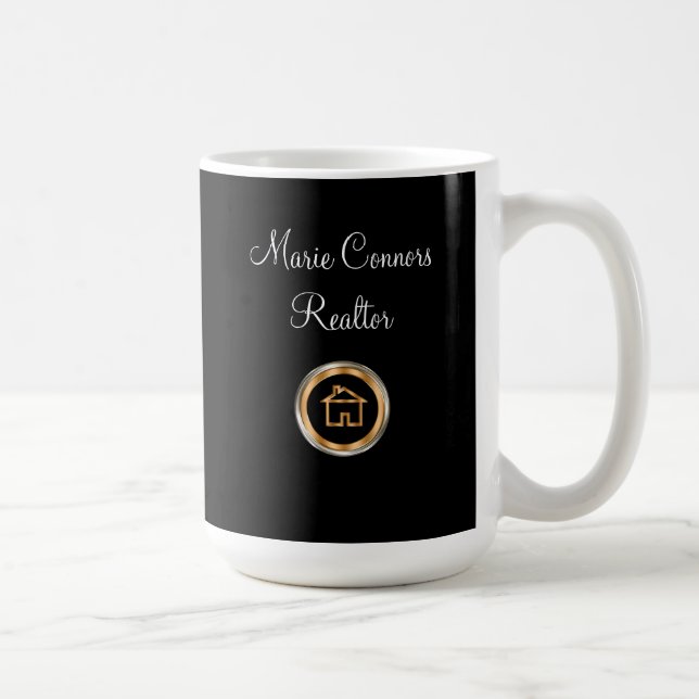 Nobles Grundstücksmakler-Thema Kaffeetasse (Rechts)