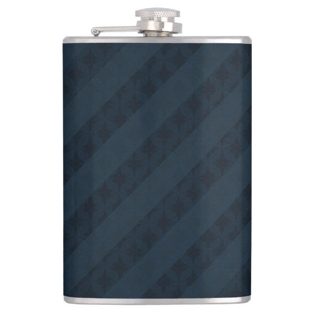 Nobles Marine-Blau - kundenspezifische Flasche Flachmann (Vorderseite)