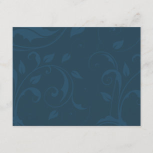 Nobles Marine-Blau - KUNDENSPEZIFISCHE UAWG-KARTEN RSVP Karte