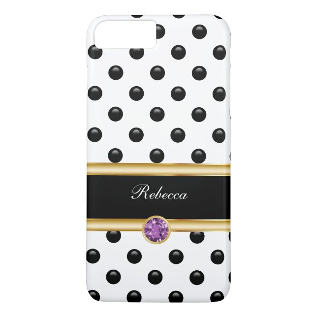 Nobles schillerndes diamante de imitación-Juwel Case-Mate iPhone Hülle (Rückseite)