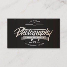 Nobles Vintages typografisches Emblem der Visitenkarte