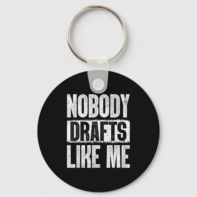 Nobody Drafts Like Me Fantasy Football Draft Day  Schlüsselanhänger (Vorderseite)