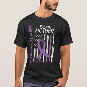 Nobody Fights Alone Mother Mom Epilepsy Awareness T-Shirt