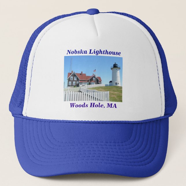 Nobska Leuchtturm, Holz Loch, Hut MAs #2 Truckerkappe (Vorderseite)