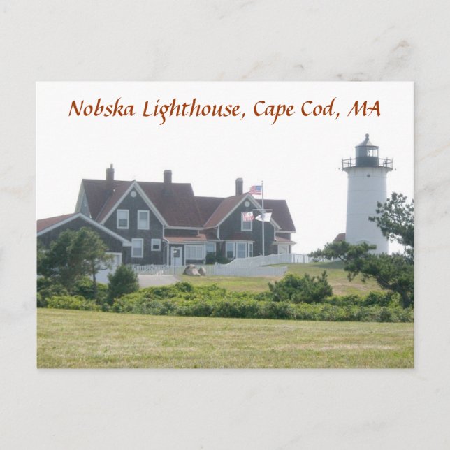 Nobska Lighthouse, Cape Cod, MA Postcard #1 Postkarte (Vorderseite)
