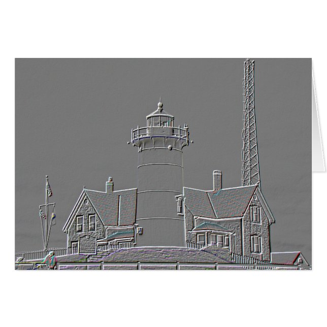 Nobska Point Lighthouse Digitale Kunst (Vorderseite (Horizontal))